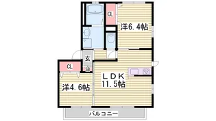 PARADORES C棟【2階】の間取り