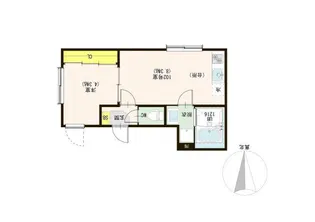 インペリアルカレッジ北千住【1階】の間取り
