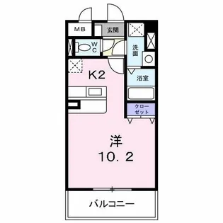 ライツェント・K【1階】の間取り