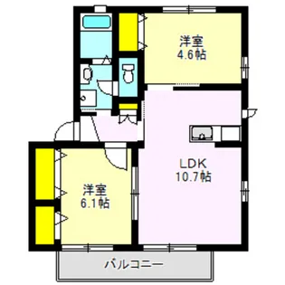 イデアル F,G棟【2階】の間取り