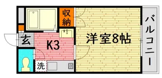 東子ハイツc【3階】の間取り