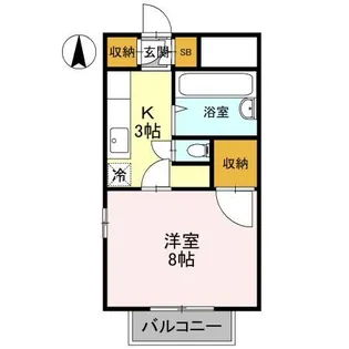 メリーランドマンション【3階】の間取り