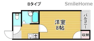 アメニティ岸ノ里【2階】の間取り