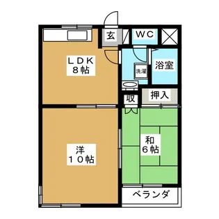 シルクハロー【2階】の間取り