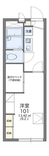 レオパレスガラクシアーズ(24182)【2階】の間取り