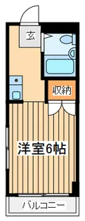 マツモトマンション南林間【2階】の間取り