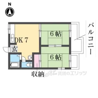 ハイツ金和田【1階】の間取り