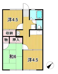 クランメール大みか【1階】の間取り