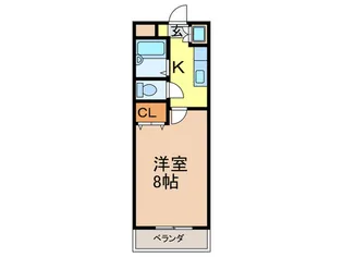 ウィスタリア大橋【2階】の間取り