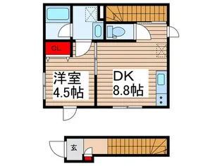 キーメゾン【2階】の間取り