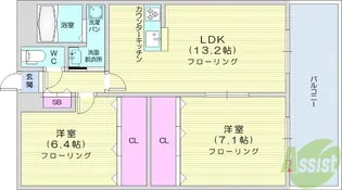 スワロー・ガーデン【1階】の間取り
