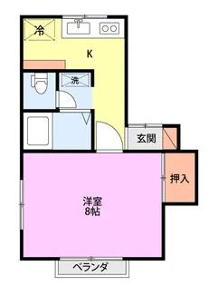 ジョイフルハイツ【1階】の間取り