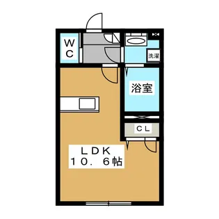ラルーチェ サウス【1階】の間取り