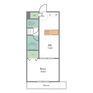 CYPRESS FLAT【4階】の間取り