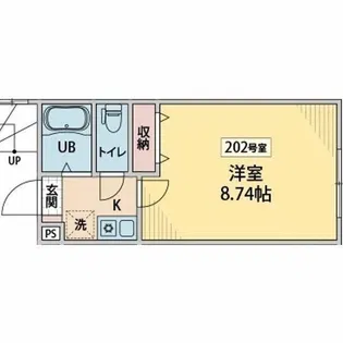 ディアコートプライム【2階】の間取り