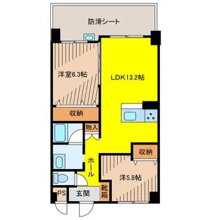 マハロ【9階】の間取り