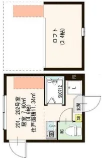 ハーモニーテラス千住東II【2階】の間取り