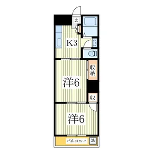 アビタシオン新柏【2階】の間取り
