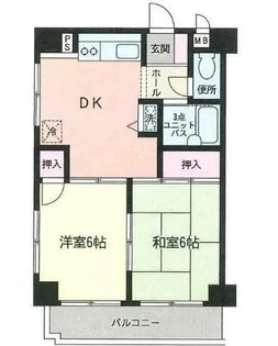 高野コーポ【4階】の間取り