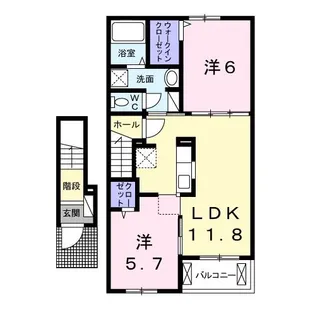 インペリアルII【2階】の間取り