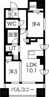 デュオヴェール札幌南5条【6階】の間取り