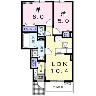 みくにテラス【1階】の間取り
