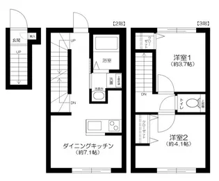 ソルナクレイシア大森II【2階】の間取り