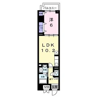 スアヴィス三笠公園ウエスト【5階】の間取り