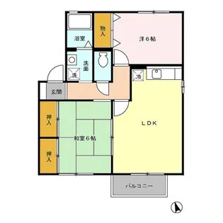 ユリウス B【2階】の間取り
