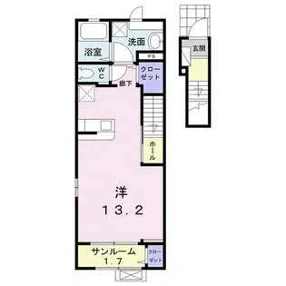 フルール【2階】の間取り