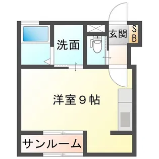 ウッドチップス【2階】の間取り