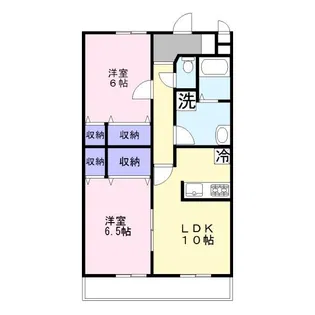 コスモシティ草加松原【3階】の間取り