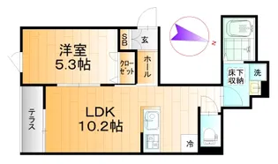 フォレスタ神谷【1階】の間取り