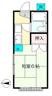 ハイツ天神下【2階】の間取り