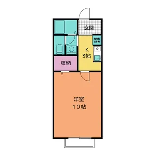 ポポラーレあさひ【1階】の間取り