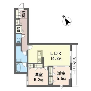 オルト・マデーラ【1階】の間取り
