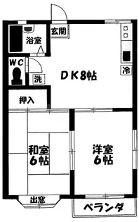 イーストヴィラ【2階】の間取り