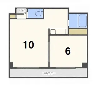 パークサイドヒサエ【4階】の間取り