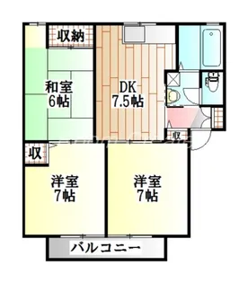 メゾンパーク中村【1階】の間取り