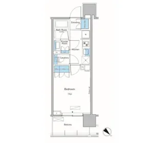 ルフォンプログレ滝野川【9階】の間取り