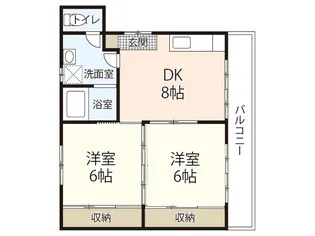 サンシャイン中央II【4階】の間取り