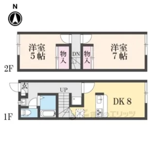 レオパレスサニーハイム光善寺【1階】の間取り