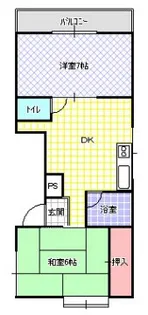 ロイヤルハイム秦【3階】の間取り