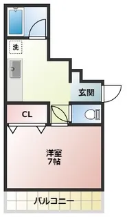 Sキューブ本町【5階】の間取り