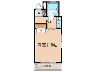 ベルナ高見【1階】の間取り