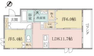 (シニア限定)ヘーベルヴィレッジ本蓮沼~Loisir壽光~【2階】の間取り
