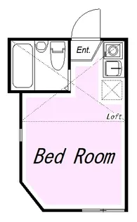 ユナイト衣笠ロジャー・スペリー【2階】の間取り