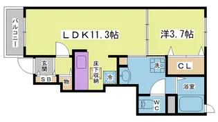 シーベル・5【1階】の間取り