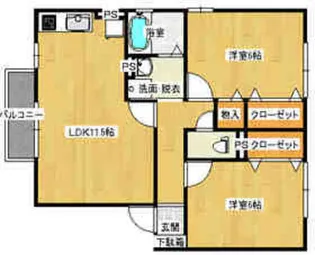 メゾン山田 D棟【1階】の間取り