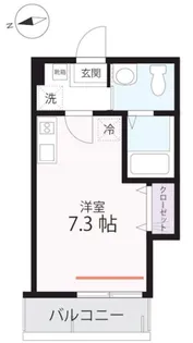 ハーミットクラブハウスパコローノ【3階】の間取り